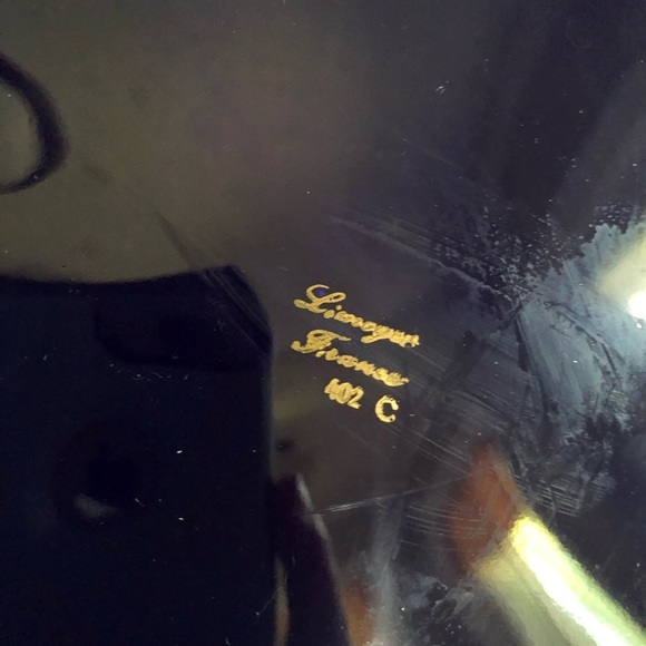 Limoges Antique Cobalt Blue and Gold Plate - Picture 4 of 5